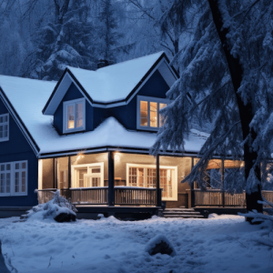 House on a cold night