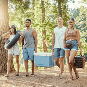 Family with Cooler
