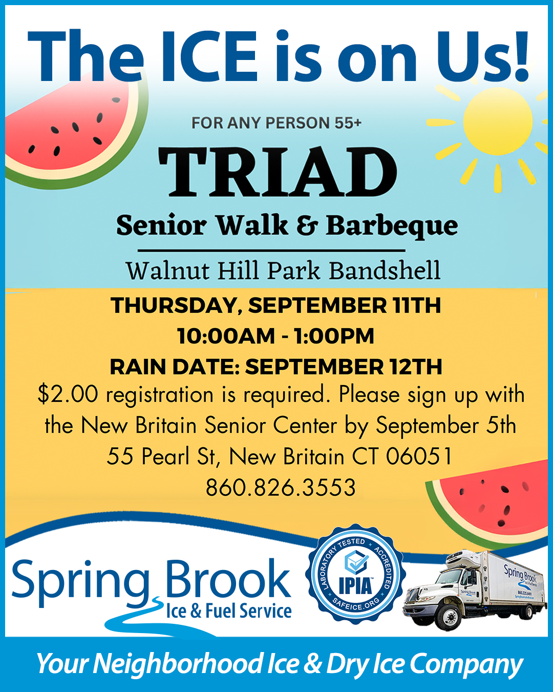 Senior Walk & Barbecue Flyer